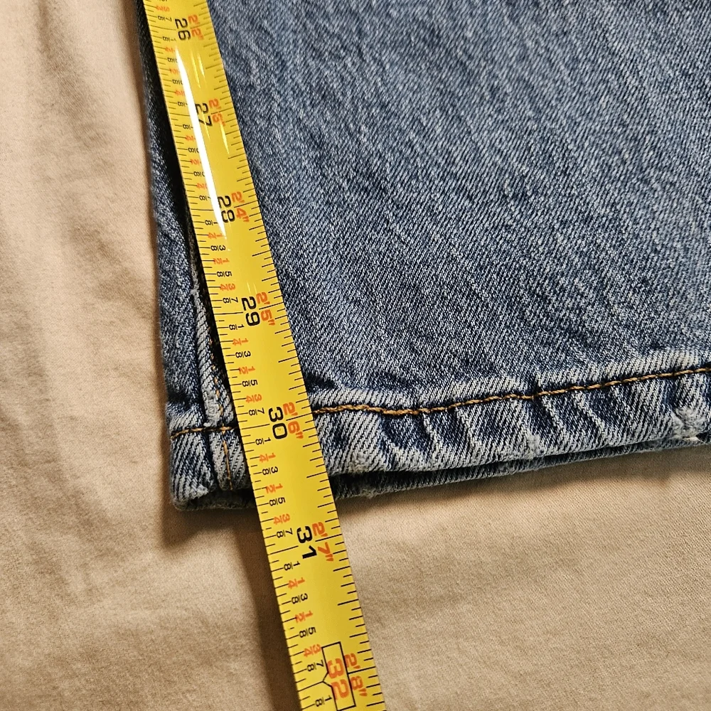 Levi's 505 Men's‎ W38 L32 Regular Fit Straight Leg Blue Denim Jeans Zip Fly